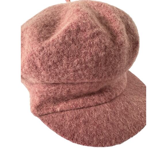 NWT Nine West Womens Wool Knit Newsboy Hat Mauve Pink One Size #MQ17 - Picture 2 of 10